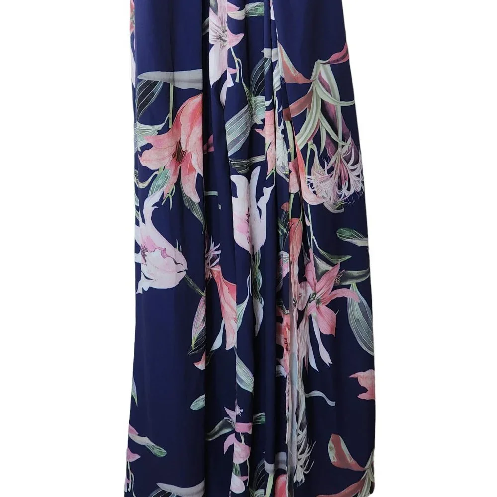 LORRAINE jumpsuit flared legs w long split (palazzo pants) size 8 - Picture 6 of 16